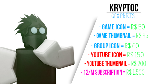 Roblox Gfx Prices By Kryptoc Gfx On Deviantart - gfx game icon roblox