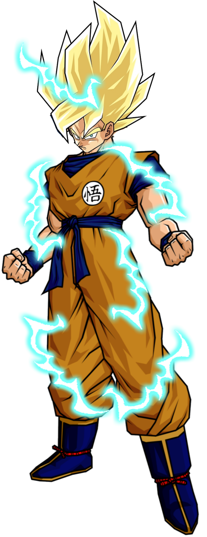 SSG Goku Saiyan Saga by grifinstation on DeviantArt