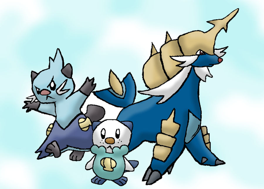 Oshawott and its evolutions by PauliinaP on DeviantArt