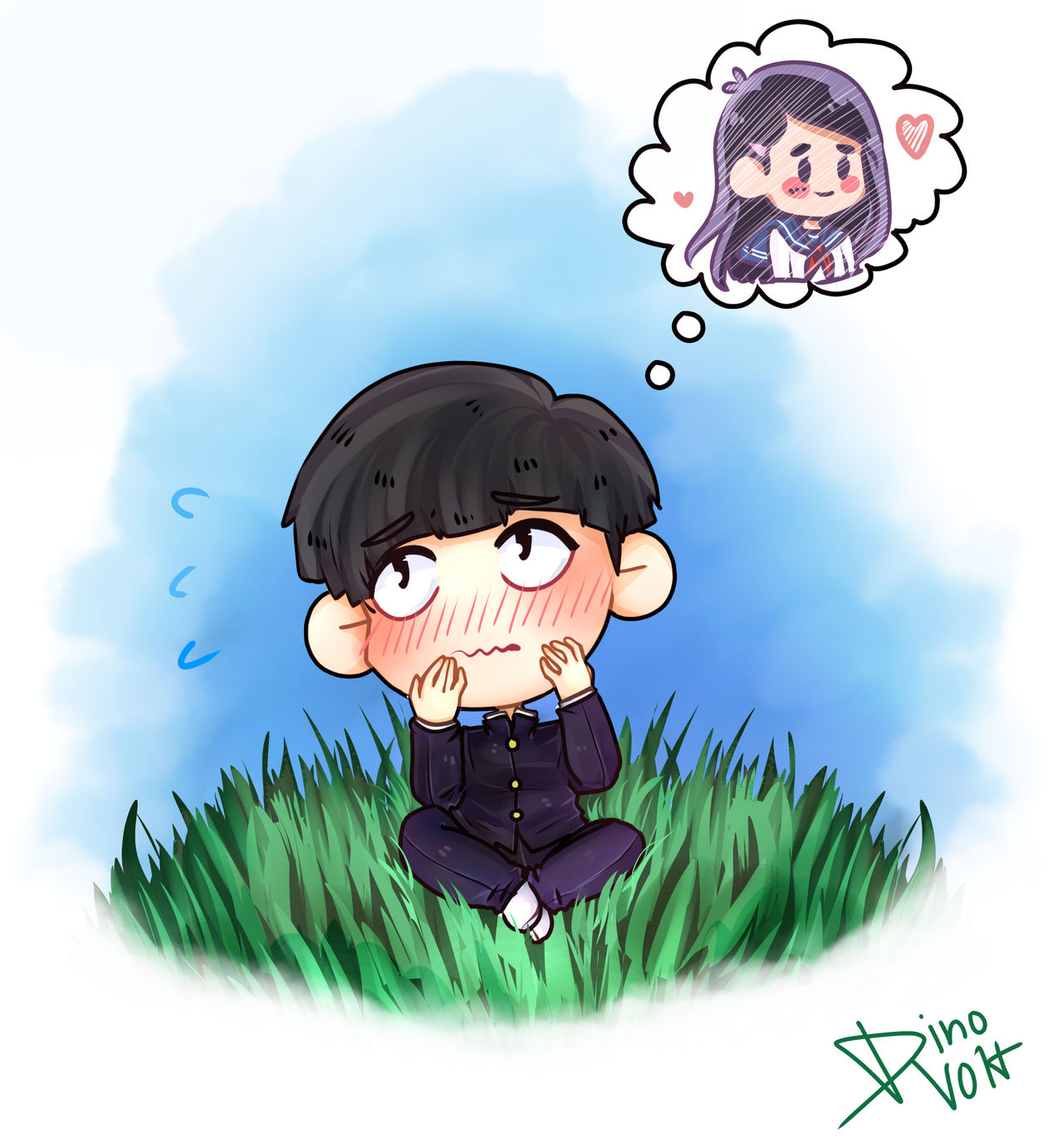 Chibi Mob Psycho by dinovolt on DeviantArt