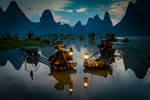 Li River Fishermen by CamHadlowPhotography
