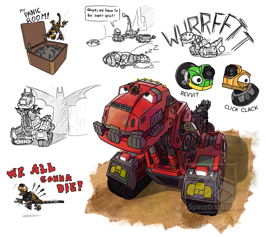 Dinotrux sketches/drawings by SpaceDog500 on DeviantArt