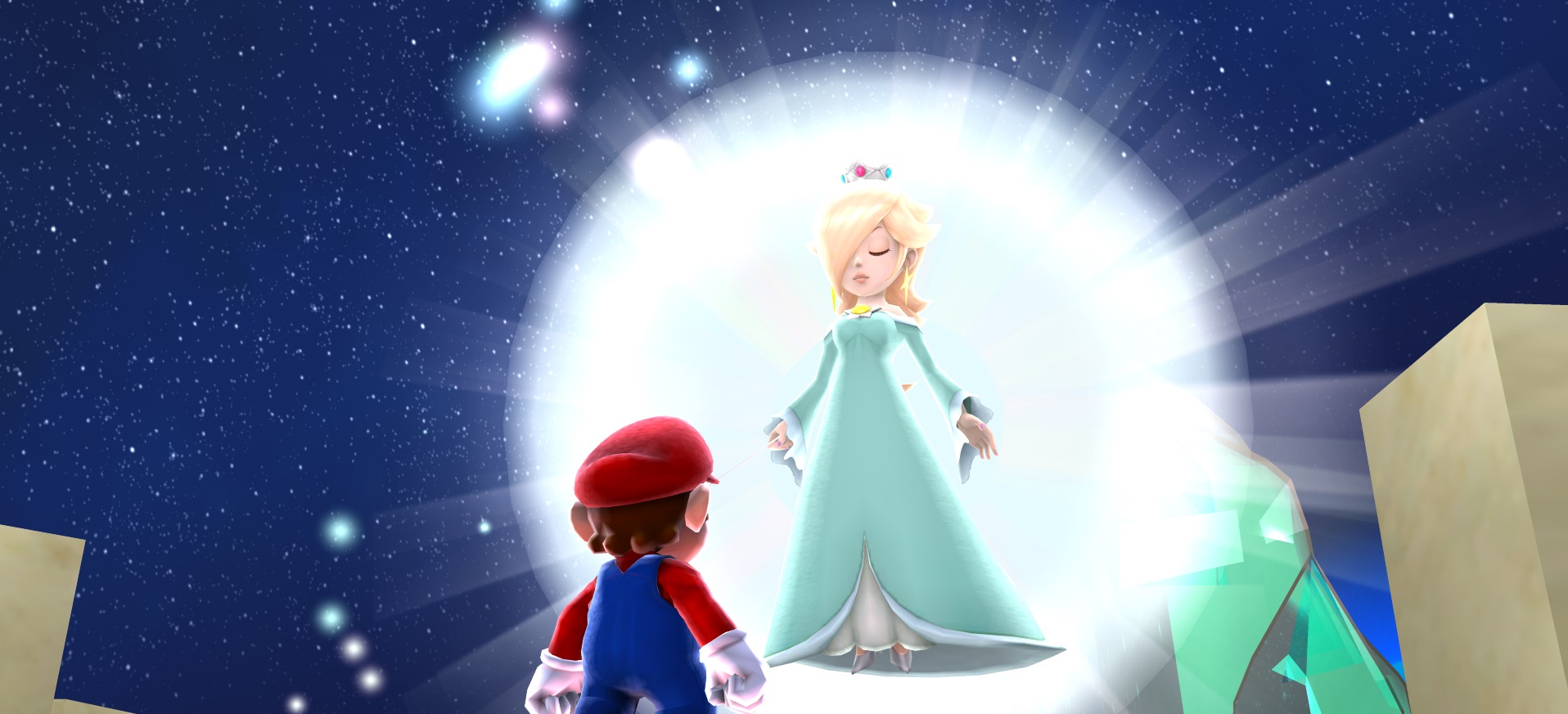 Mario and Rosalina meet