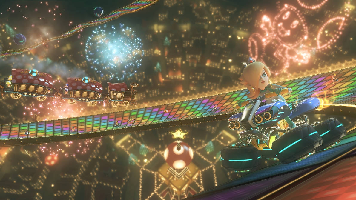 Rosalina On Rainbow Road Mario Kart 8 By Rosalina Luma On Deviantart Rosalina On Rainbow Road Mario Kart 8 By Rosalina Luma On Deviantart