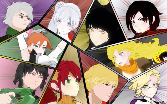 RWBY, JNPR, and Beacon Academy Leaders Collage