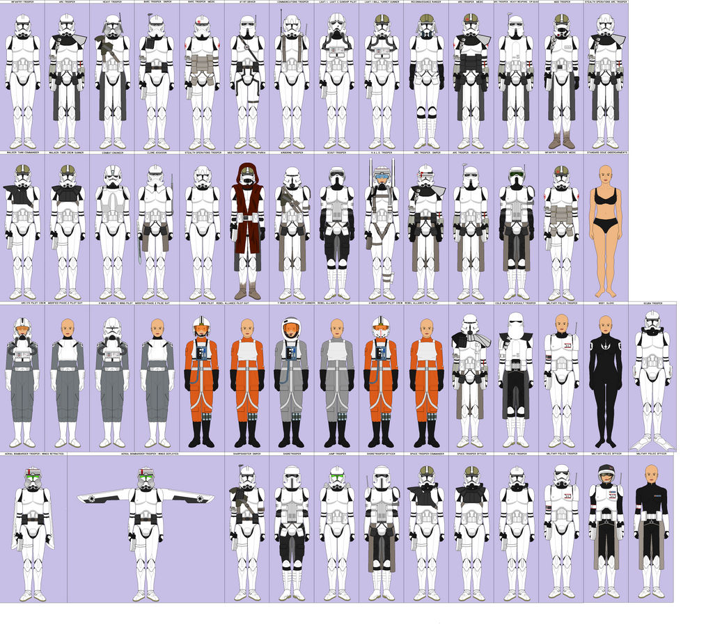 Female Clone Templates by Katana70065 on DeviantArt