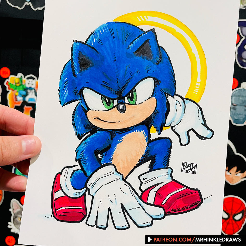 ⚡ How to Draw SONIC the HEDGEHOG ⚡