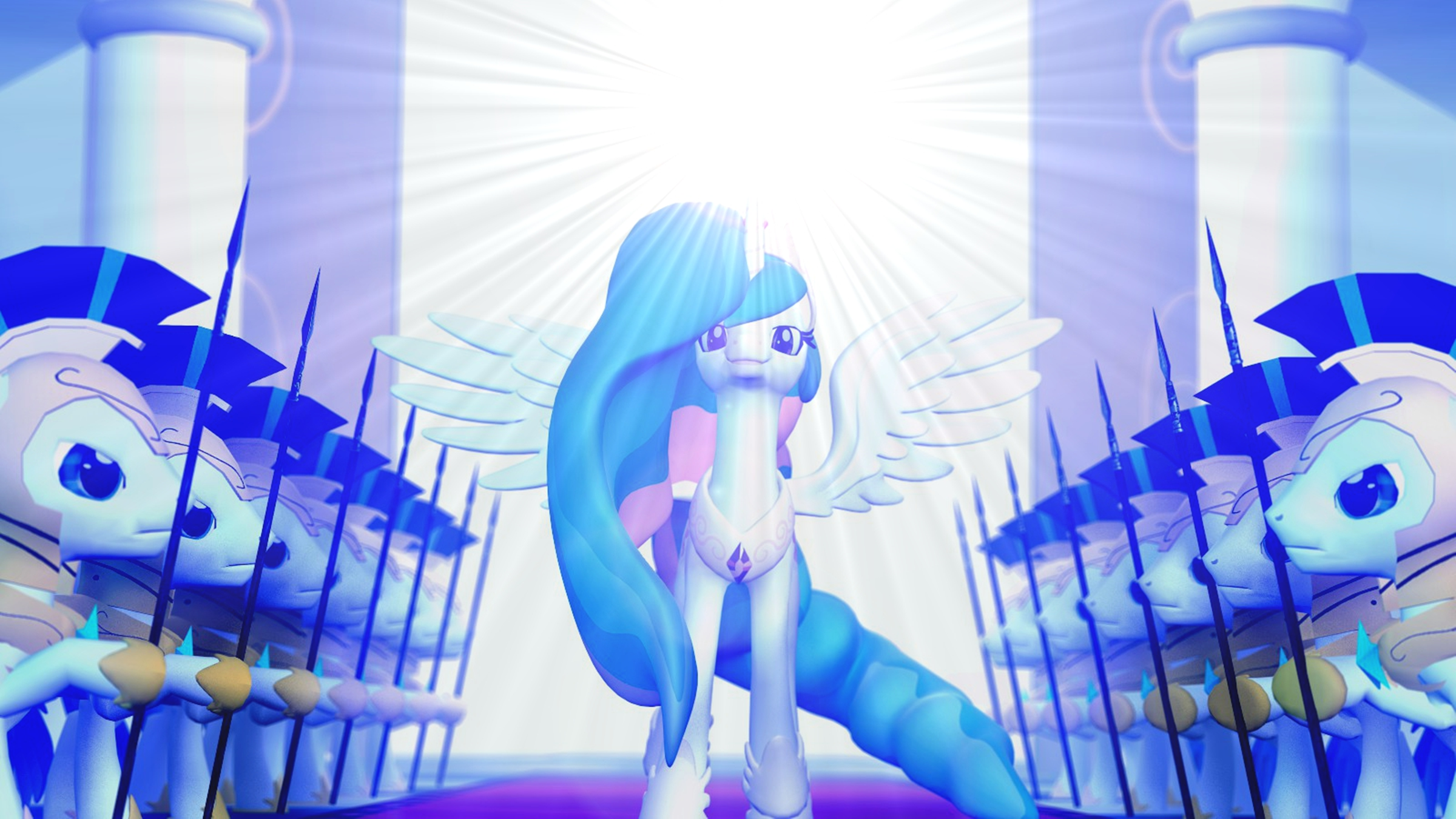 Princess Celestia, The bringer of the morning sun.