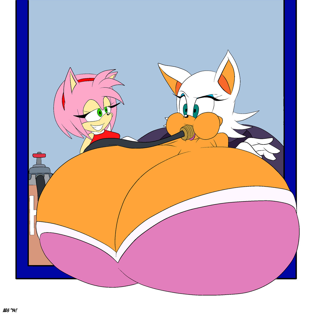 Bat Fizz Inflation Rouge The Bat - Breast Inflation by Pabloyl on DeviantArt