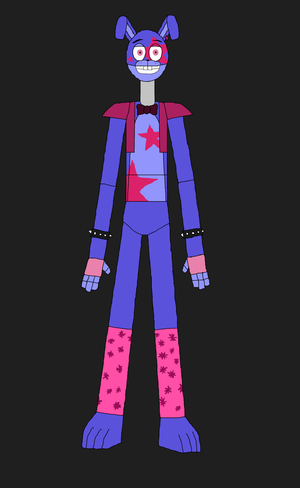 My Glamrock Bonnie design (character cut-out style) : r/fivenightsatfreddys