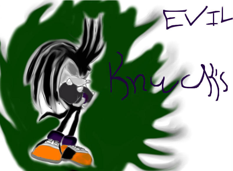 Snicker Evil EVIL KNUCKLES by TAJ12340 on DeviantArt