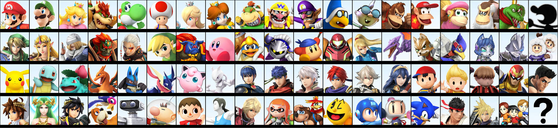 Smash Roster by DefinitelyNotSascha on DeviantArt