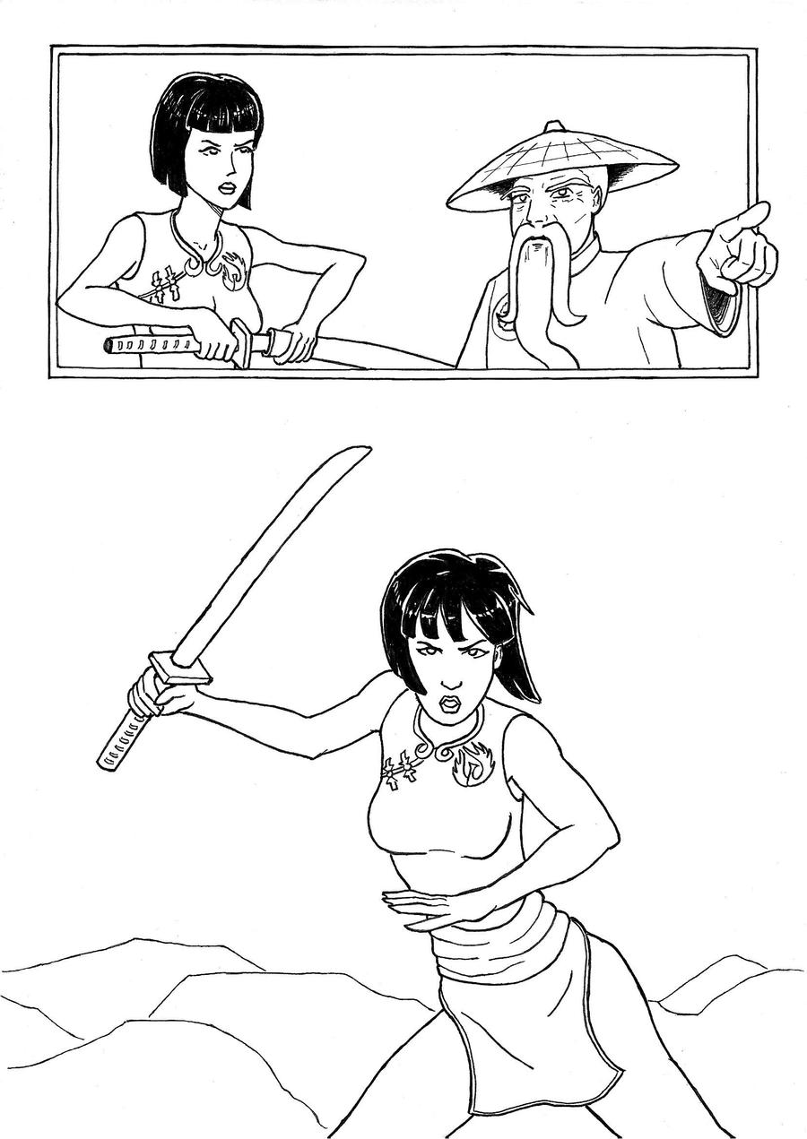 Ninjago Nya and Sensei Wu