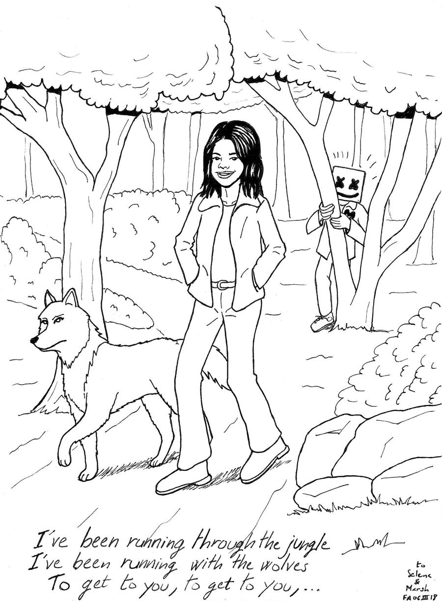 Selena Gomez and Marshmello Wolves