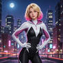 Spider Gwen in the city
