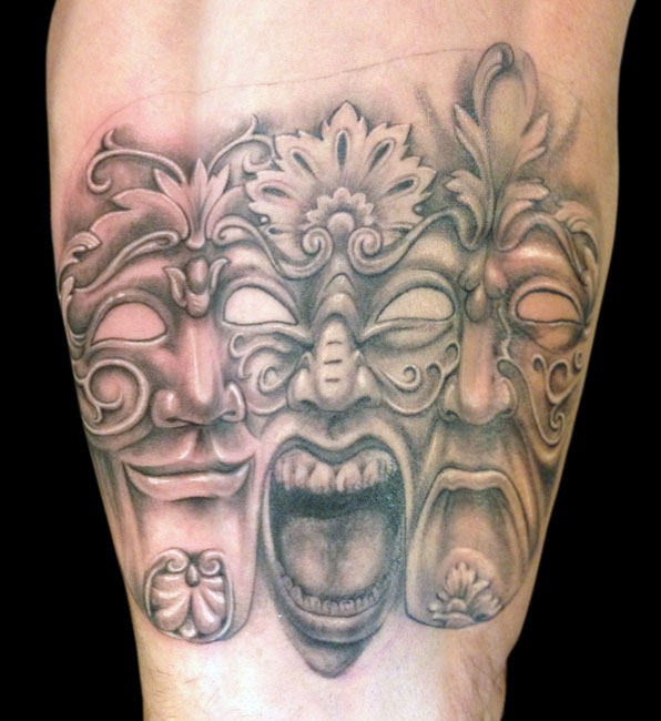 Venetian Mask Tattoo