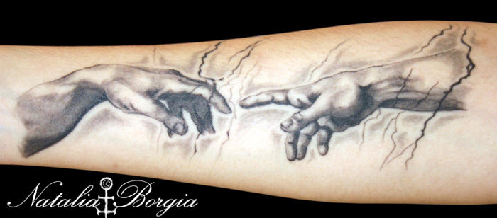 Creation Of Adam Detail Tattoo By Nataliaborgia On Deviantart Creation Of Adam Detail Tattoo By Nataliaborgia On Deviantart