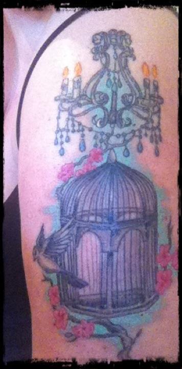 Antique Birdcage Tattoo / Chandelier ...again