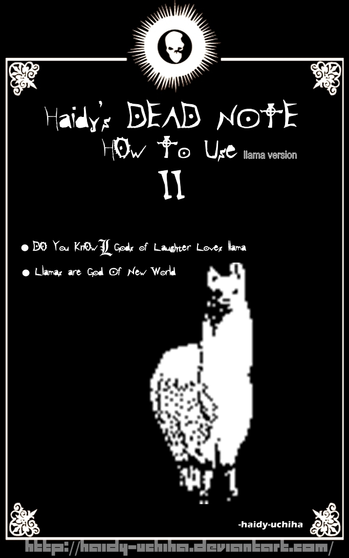 haidy's deadnote llama version