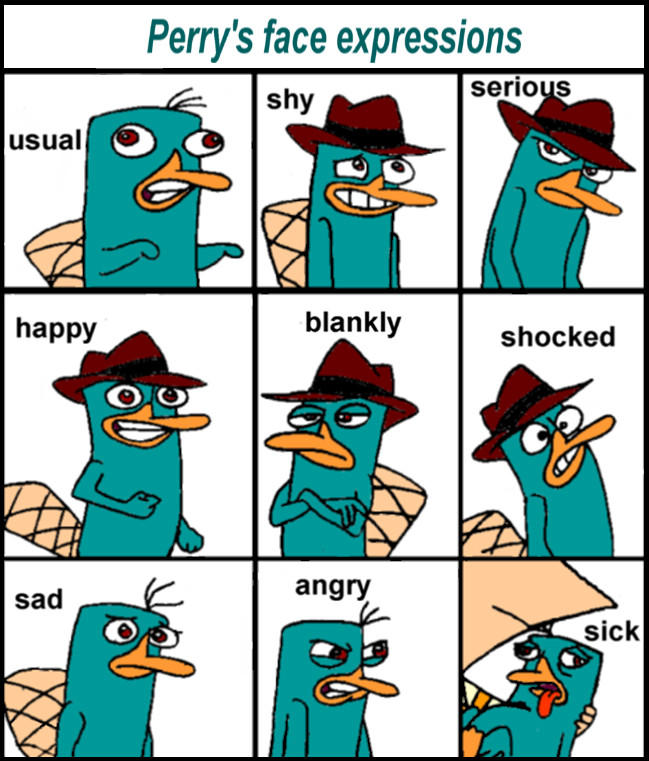 Perry Cheeks Perry's face expressions by sonamyfire on DeviantArt