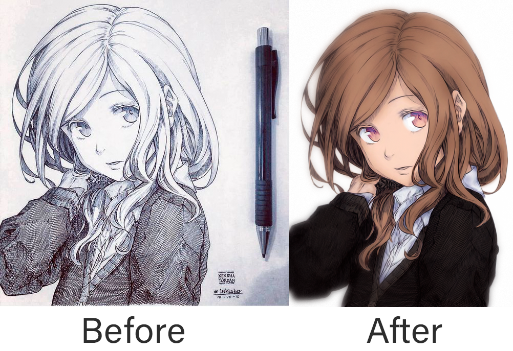 Sketch Color - Anime Girl #2 by Kiyoshi-sempai on DeviantArt Sketch Color - Anime Girl #2 by Kiyoshi-sempai on DeviantArt