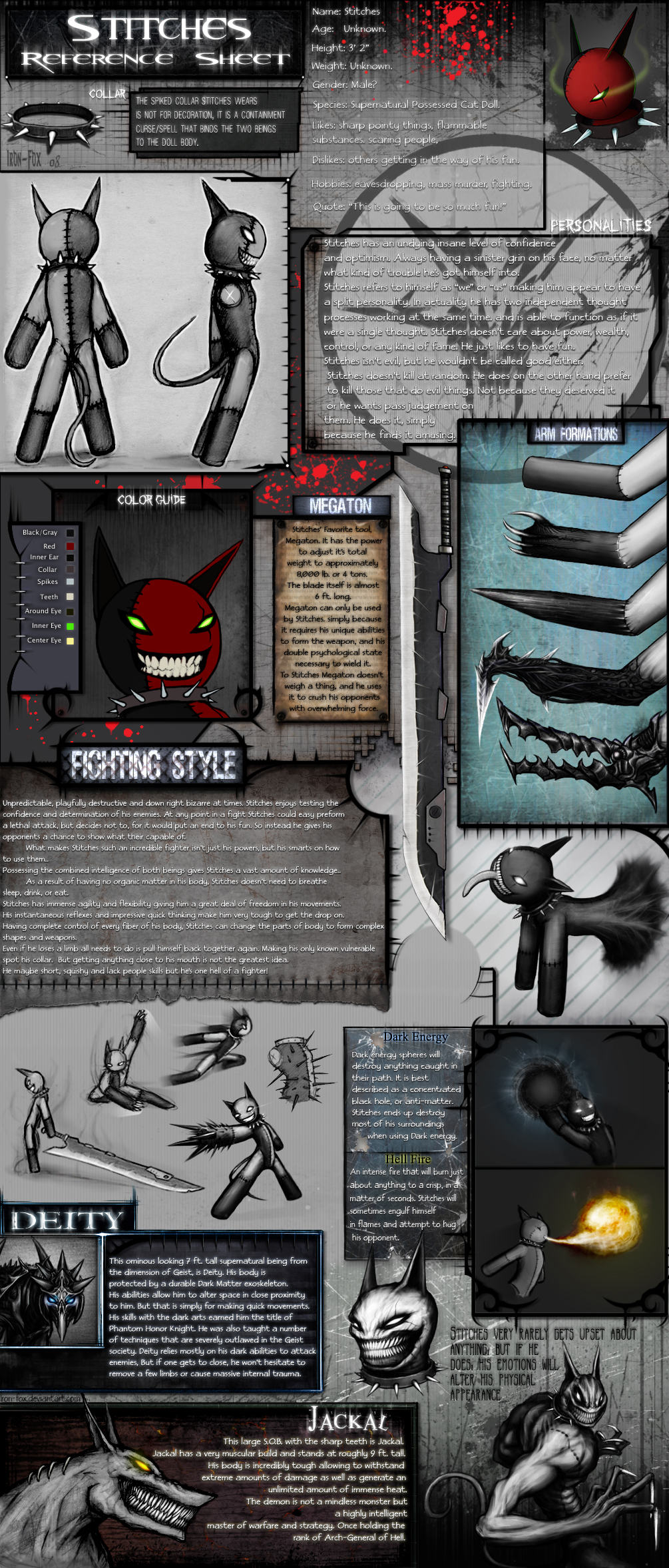 Stitches Reference The Stitches Reference Sheet by Iron-Fox on DeviantArt