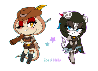 Comm. Zoe and  Nelly