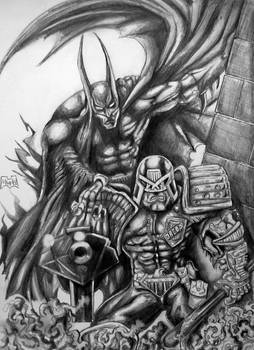 Batman ft Judge Dredd