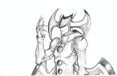 Darkstalkers - Jedah Dohma Sketch (BallPoint Pen)