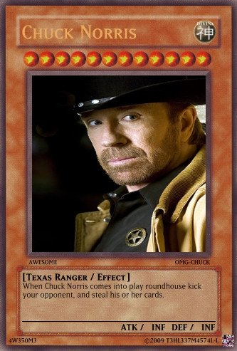 chuck norris yugioh card Chuck Norris Jedi Master