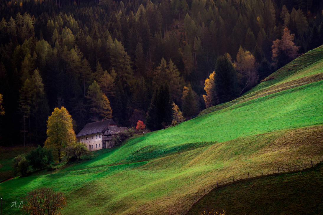 House On A Hillside By LaenkinenArt On DeviantArt house-on-a-hillside-by-laenkinenart-on-deviantart