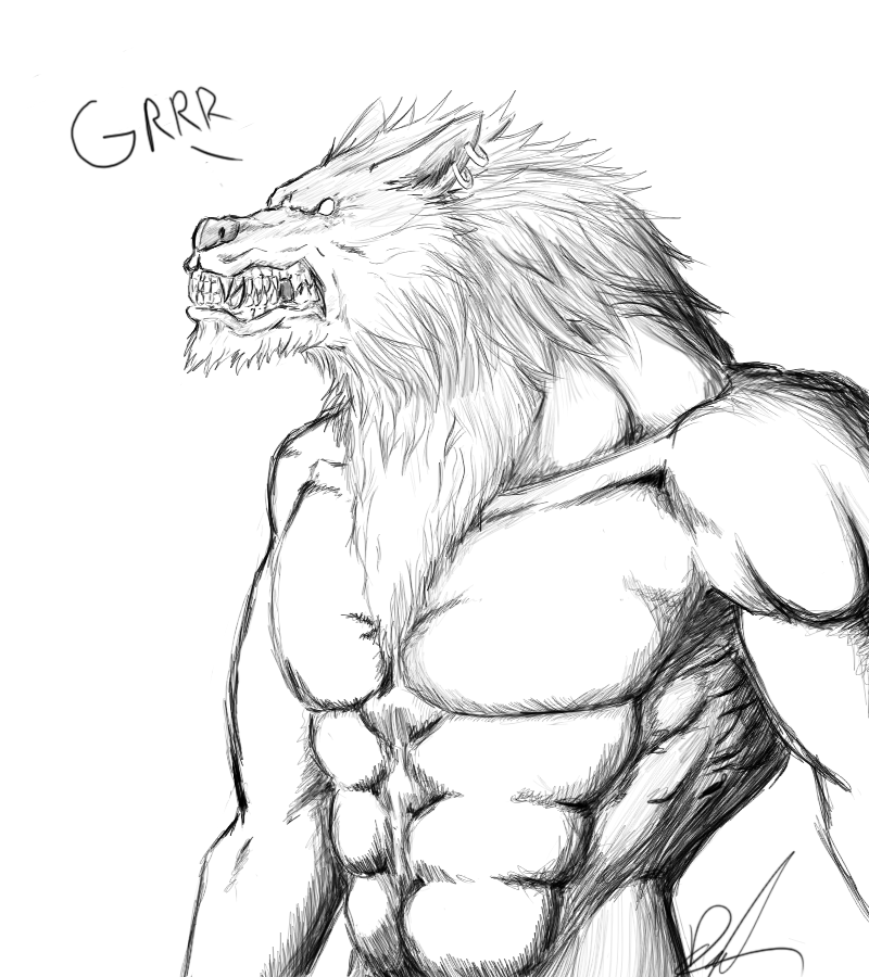 Lycan 3 Lineart By Wolfthings On Deviantart