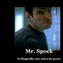 Spock is being Illogical