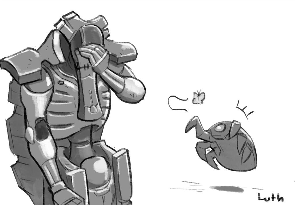 Necron Cryptek facepalming by Lutherniel on DeviantArt