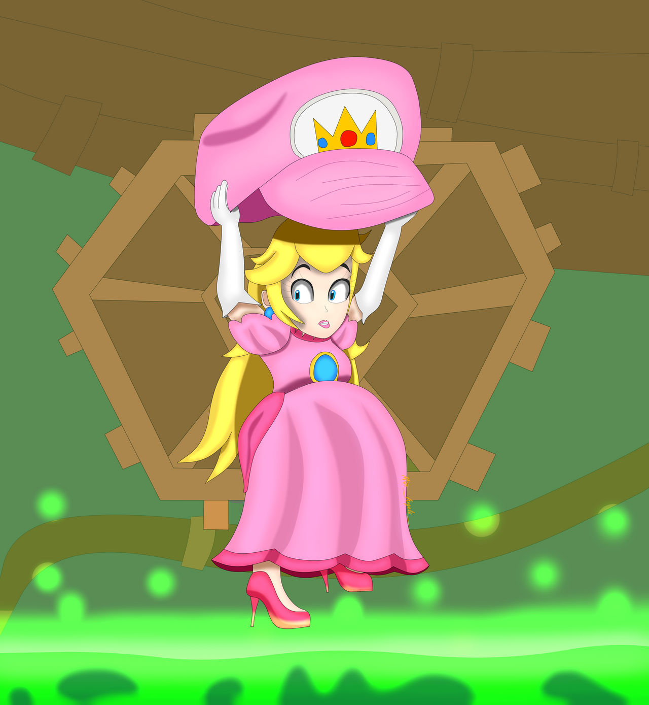 Peach Parachuting in the Final-Final Challenge by MissAngela13 on DeviantArt Peach Parachuting in the Final-Final Challenge by MissAngela13 on DeviantArt