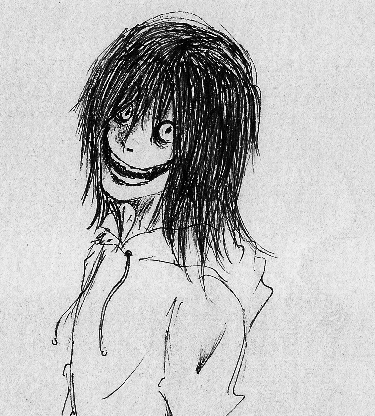 ink scetches#2-Jeff the killer