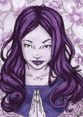 Sketch Card - Purple