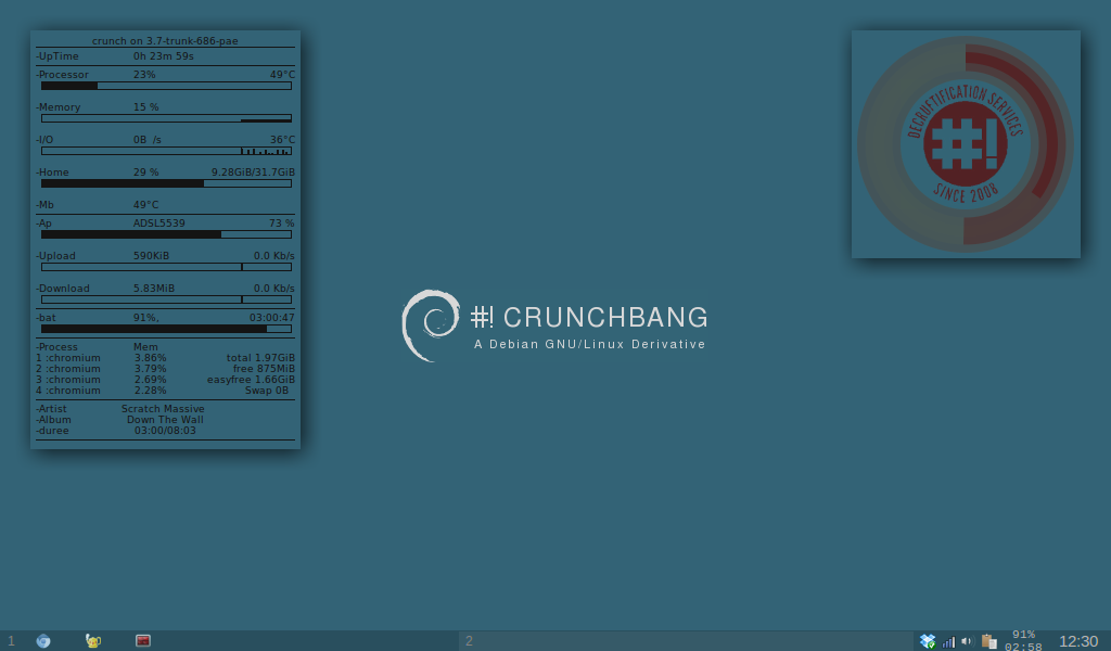 conky crunchbang openbox