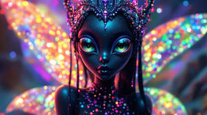 My Alien Ebony Fairy by StarlyssSkye