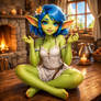 My Girlfriend Blue Eyes by GoblinDolly