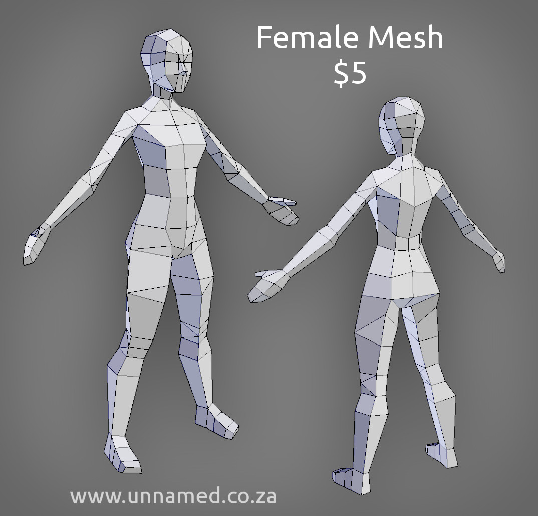 Soft Poly Models Low poly female model by YeshuaNel on DeviantArt