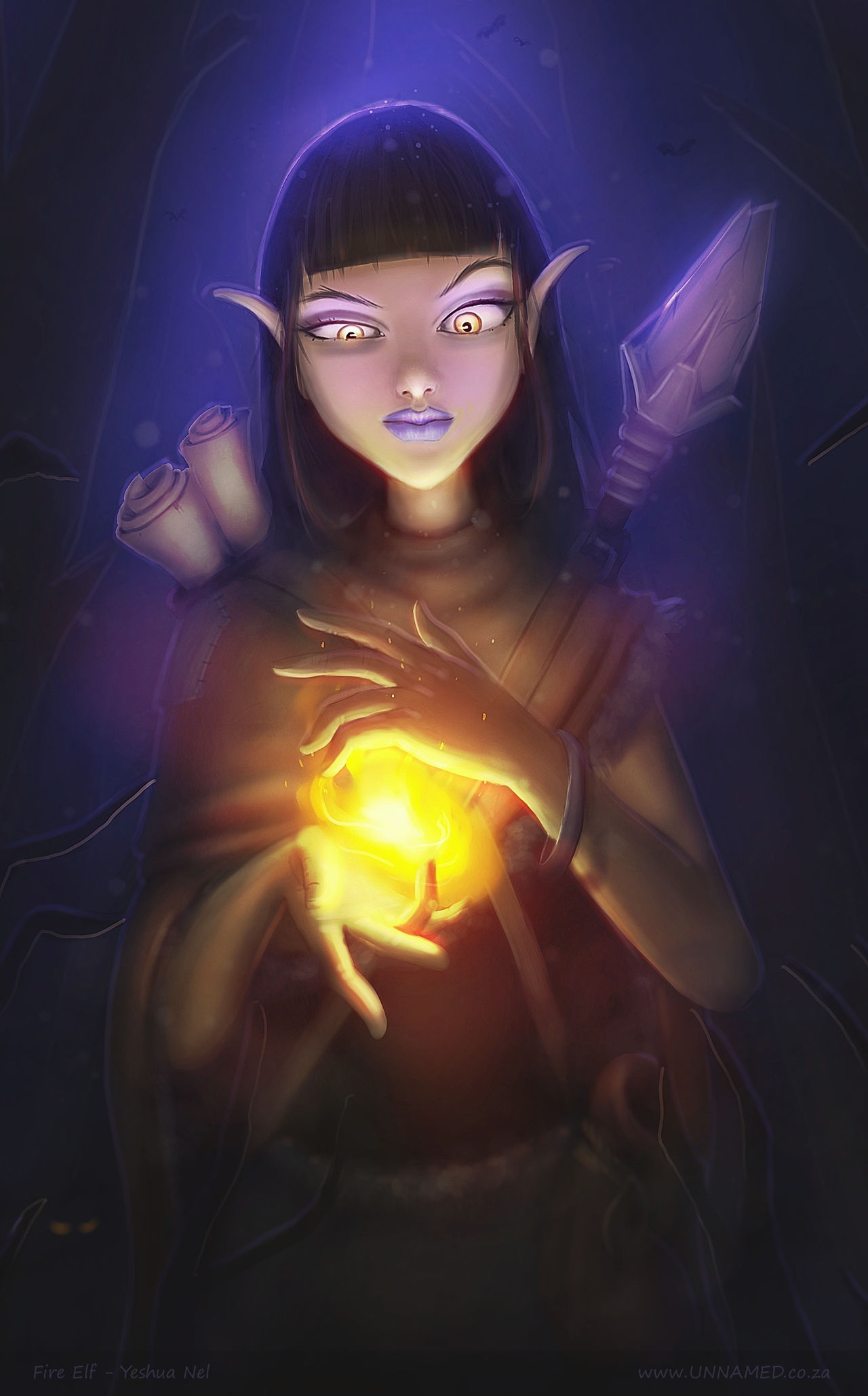 Fri Elf Fantasy Fire Elf by YeshuaNel on DeviantArt
