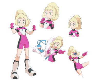 Ultra Guardian Lillie Sketches