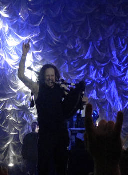 Korn. Jonathan Davis bagpipes