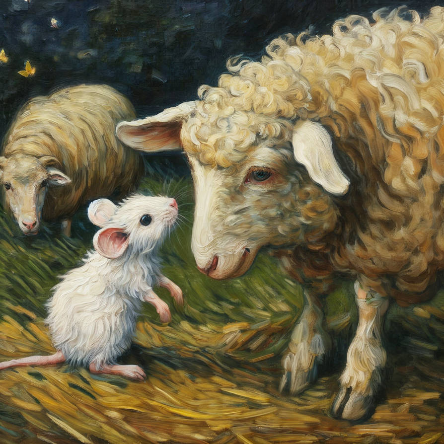Mouse and Sheep by Swimming-Trex on DeviantArt