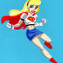 Supergirl paper cutout