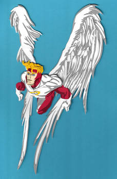 Angel (X-Men) paper cutout
