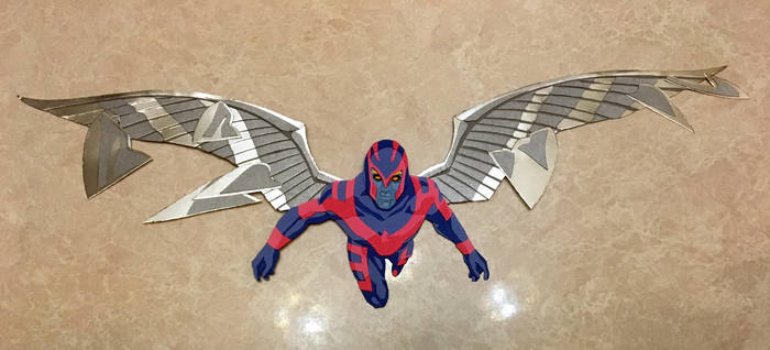 Archangel paper cutout