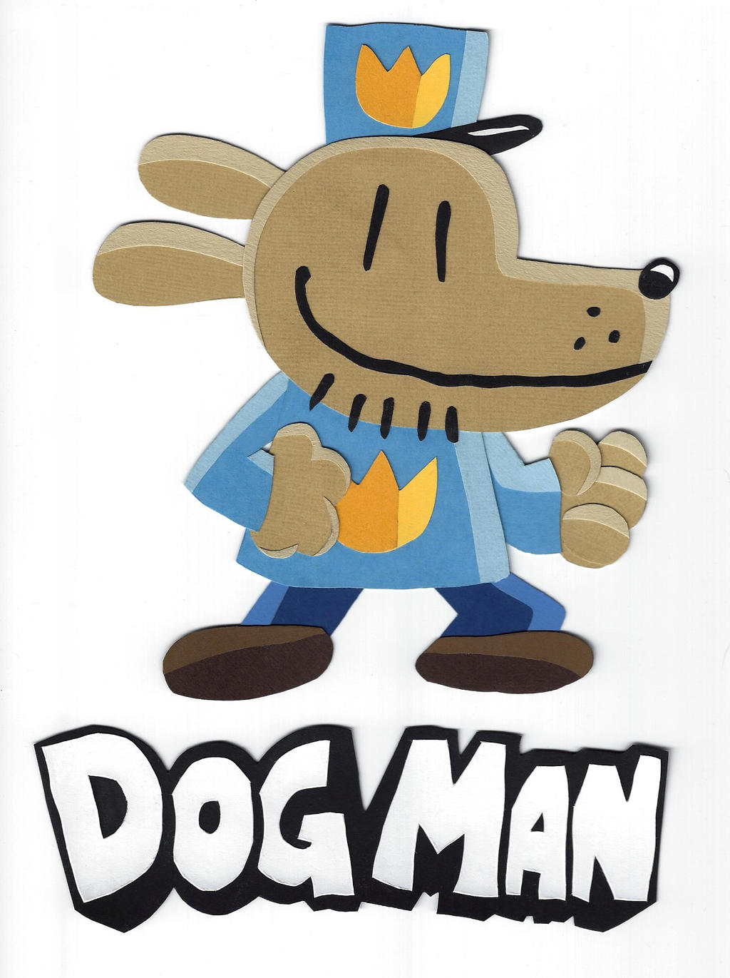 Dogman paper cutout by say-andy on DeviantArt