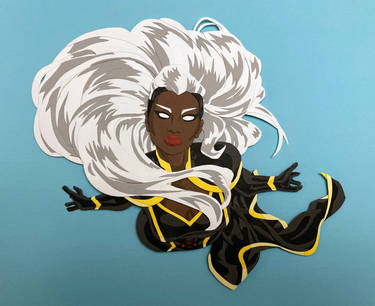 Storm (Marauders) paper cutout